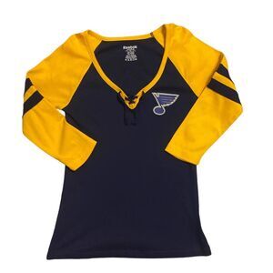 Retro nhl sportswear blues shirt